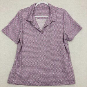 Tail Lavender Geometric Short-Sleeve Polo